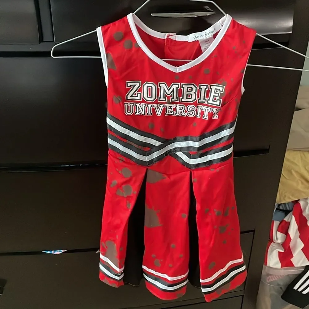 Chasing Fireflies Zombie Cheerleader Costume size 8
